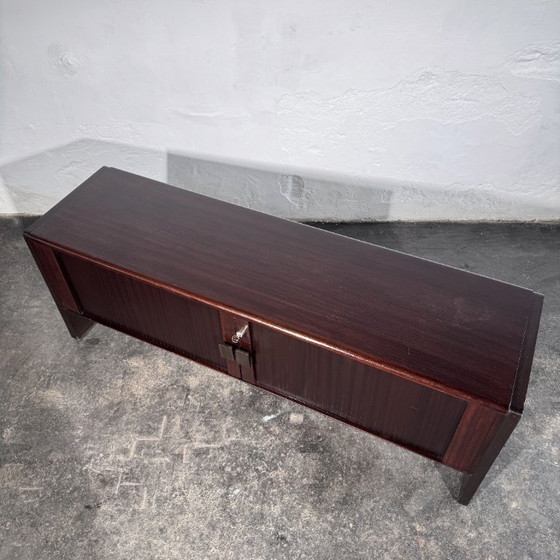 Sculptural Sliding-Door Sideboard / TV Stand, 1990s – Brass (photo 6 of 15)