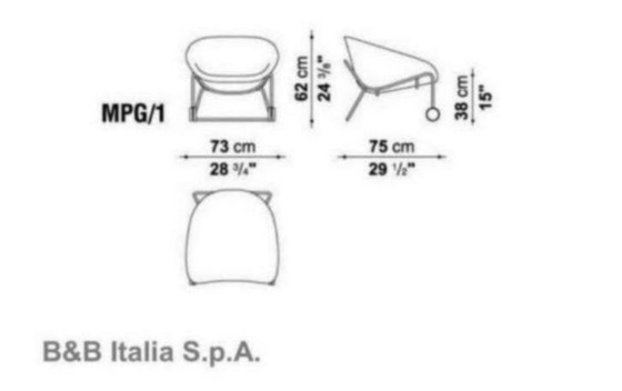Image 1 of Mart fauteuil van Antonio Citterio voor B&B Italia, ca. 2003