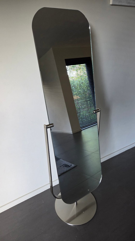 Modern Freestanding Tilting Mirror – Glass, Metal (photo 2 of 9)