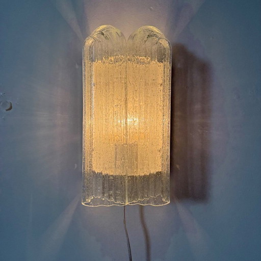VEB leuchten wall lamp with glass , 1970s 