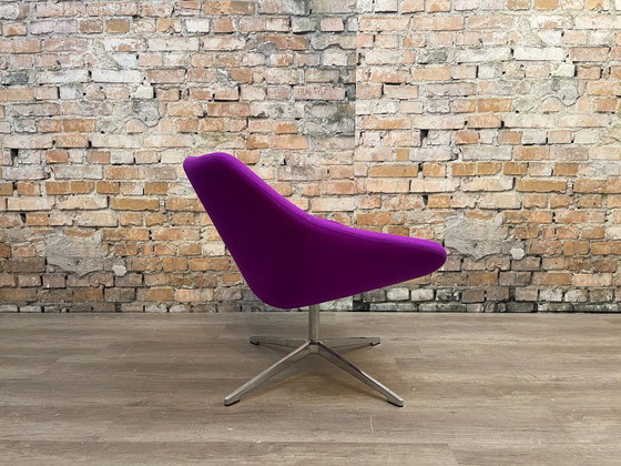 Allermuir Open A640, Fuchsia stof | PearsonLloyd, Draaistoelen, Textiel, Metaal, Paars, Modern (foto 4 van 15)