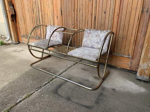 Vintage Messing Bankje, jaren 60