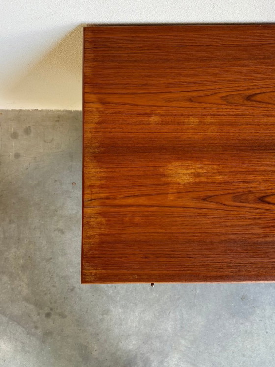 Image 1 of Vintage Deens bureau 2 zijdig teak