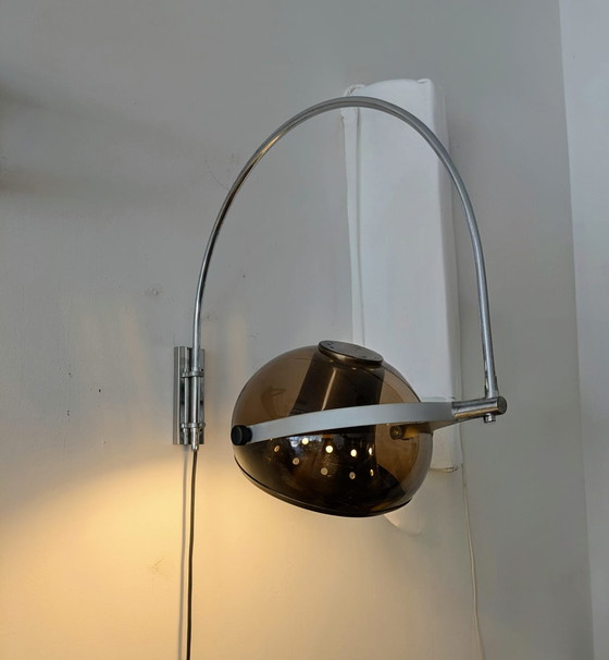 Image 1 of Vintage, Dijkstra verstelbare wandlamp, booglamp 