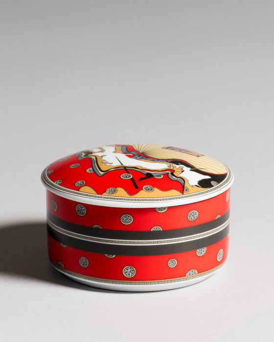 Image 1 of Rosenthal Porzellan Sammler-Deckeldose Nr.7 Ein Besuch in Japan Sammlerdose Reisen