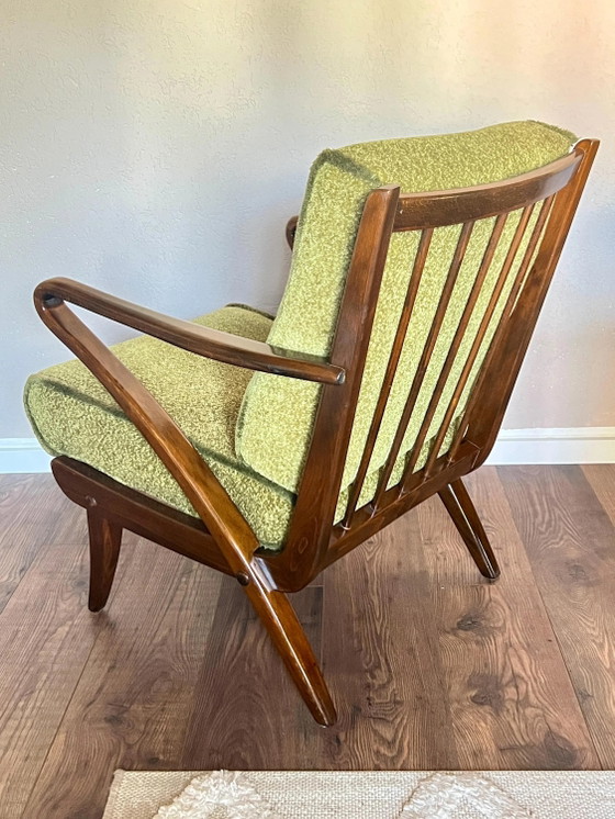 Sillón Easy Chair Mid Century original. Sillón de madera curvada de los años 40 de Guglielmo Ulrich para (photo 5 of 11)