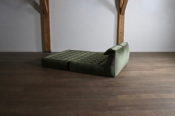 Image 1 of Le bambole bed in green velvet By Mario Bellini for B&B Italia, 1970s