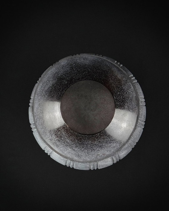 Image 1 of Vaso ad anfora in vetro tagliato di Murano, tecnica Scavo Seguso Vetri d'Arte