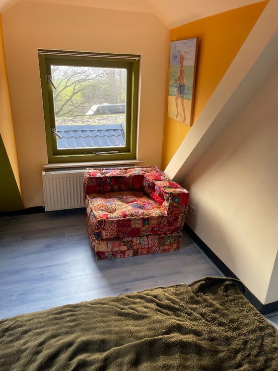 Image 1 of Preciosa silla de salón con diseño de flores