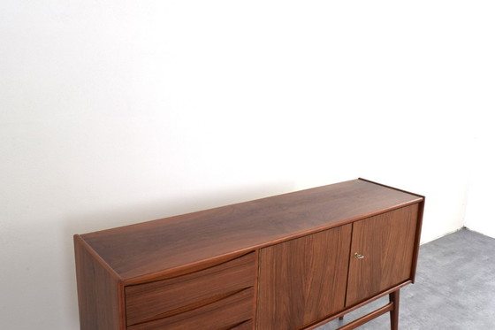 Image 1 of Mid-Century Polish Walnut Sideboard, 1960s.