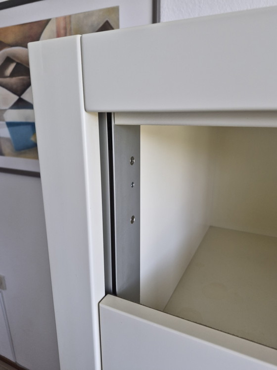 Hülsta Vintage Tv-Kast Met Schuifdeuren En Lades – tv-meubelen, Metal, Wood (photo 7 of 7)