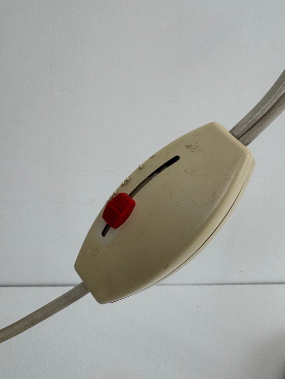 Image 1 of Vintage Adjustable Floor Lamp, Chrome and Beige Pressed ABS, France, 1970