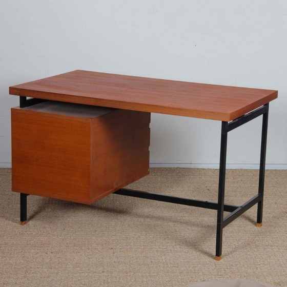 Image 1 of Vintage teak desk by Pierre Guariche, 1960s