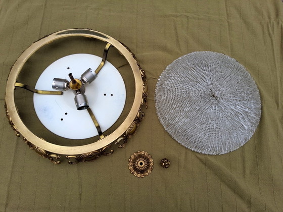 Image 1 of Beautiful vintage German ceiling lamp, Hollywood Regency style j60/70