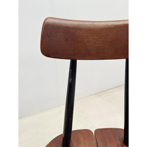 Paar vintage Artek prikka stoelen van llmari Tapiovaara voor Laukaan Puu, Finland 1960