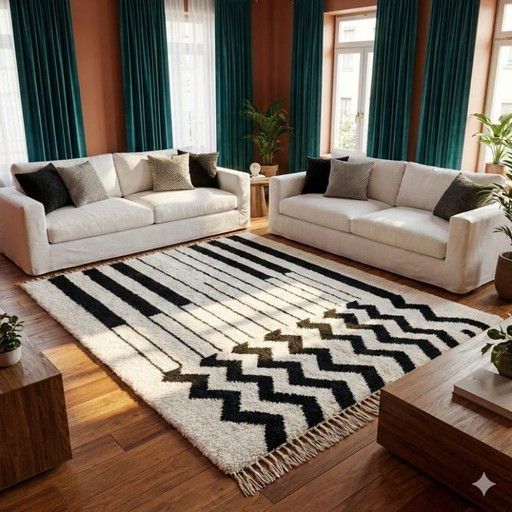 Magnífica alfombra artesanal 200cm x 300cm