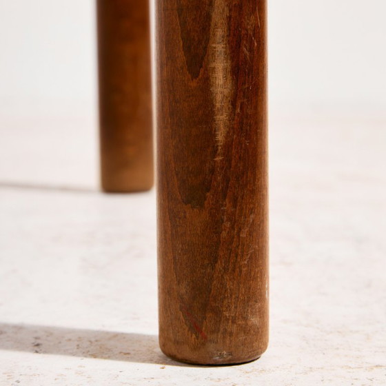 Image 1 of Poltrona e pouf in pelle di vitello ungherese, set da 2