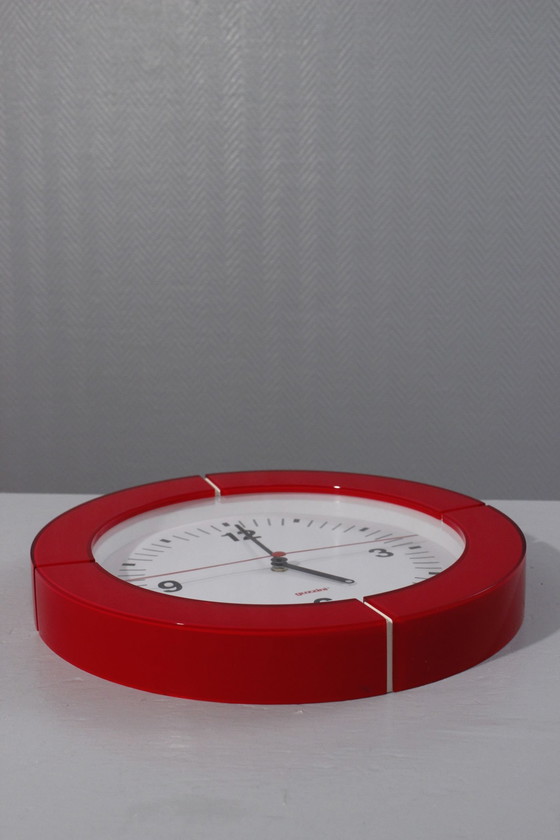 Image 1 of Large Vintage Wall Clock GUZZINI Design Furio Minuti Italy 1990s