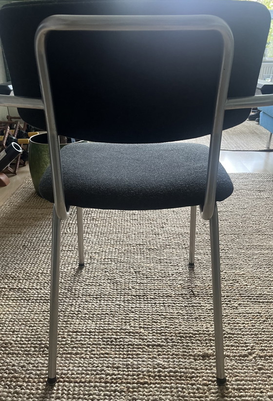 Image 1 of 1x eetkamer stalen buisframe- di Bureaustoel 