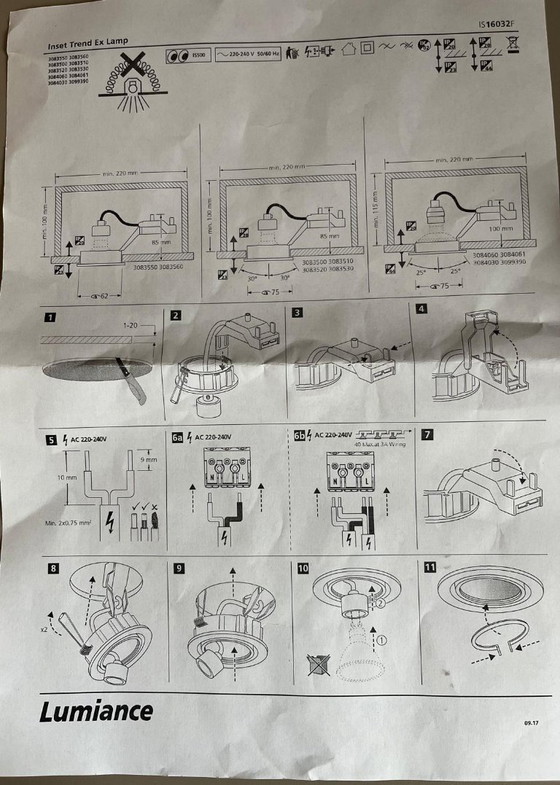 Image 1 of 7 focos Lumiance completamente nuevos, de aluminio cepillado