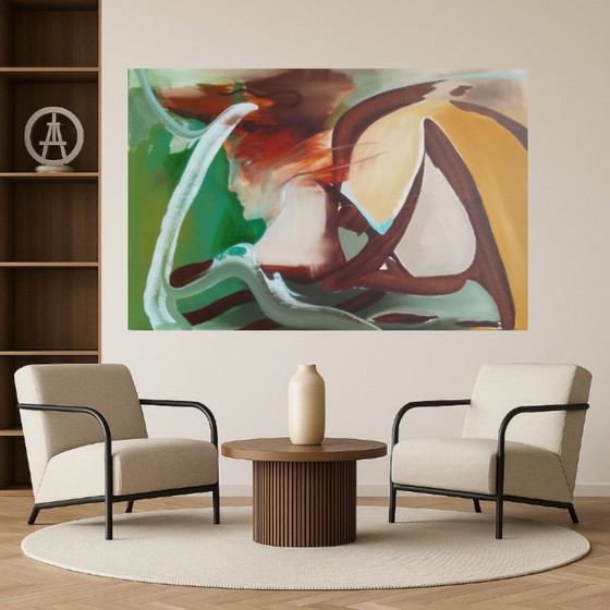 Acrylic painting #hermes 150x100cm – joart, Paintings & Drawings, Canvas (photo 4 of 15)