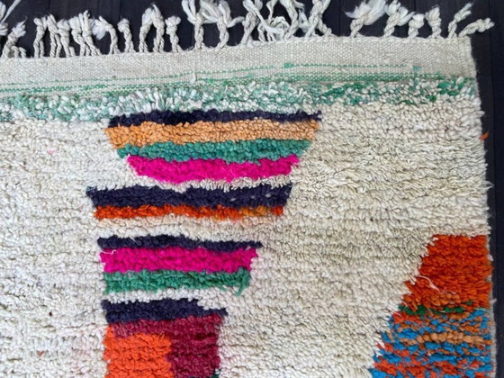Image 1 of Mehrfarbige Berber-Tapis aus Leinen, 300 x 200 cm
