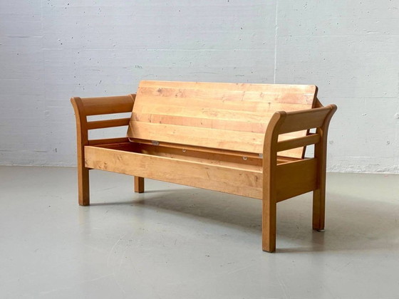 Banc en bois d'aulne, design vintage danois, fabrication artisanale, années 1980 – Wood (photo 14 of 14)