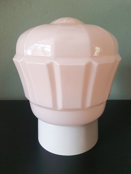 Plafonnier Art Déco Thabur de couleur rose clair