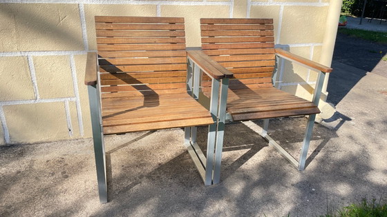 Image 1 of Pair of Esprit Karin Mobring armchairs from Ikea