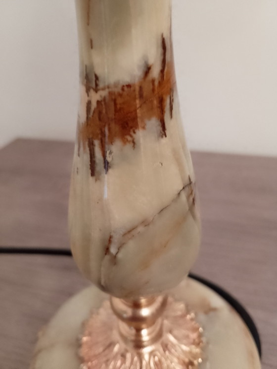 Image 1 of Vintage neoklassieke lamp in onyxbrons, volledig gerestaureerd.
