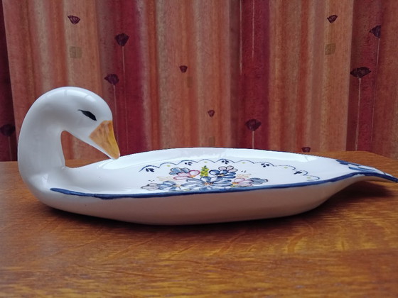 Image 1 of Piatto con testa d'oca e coltello abbinato