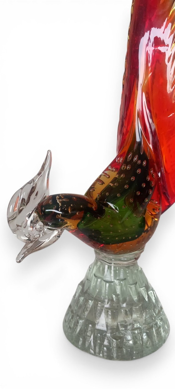 Image 1 of Murano glass bird / pheasant – bullicante – Italy – ca. 1960–1970 – 40 cm