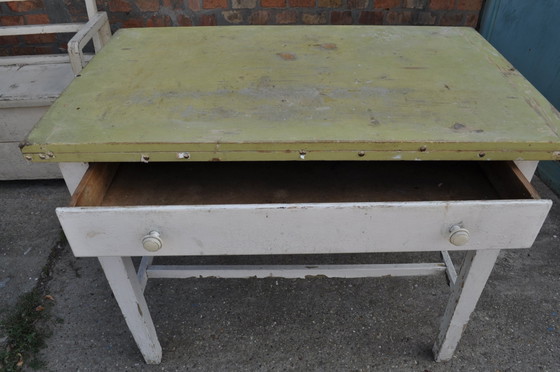 Table de salle à manger rustique, années 1950 – Tables de salle à manger, Rustic (photo 4 of 5)