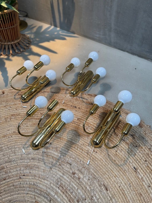 Midcentury Sölken Leuchten kroonluchter met bijpassende wandlampen