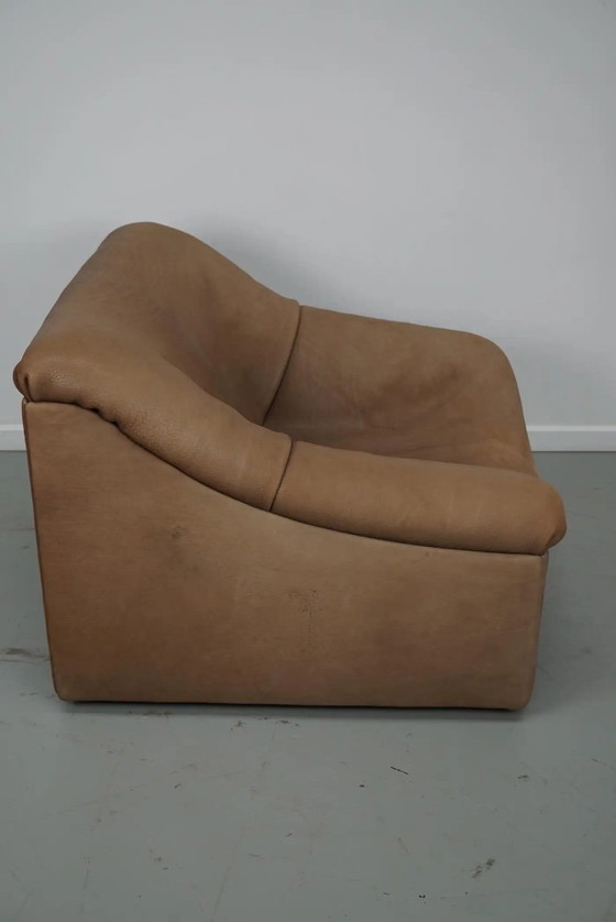 Image 1 of The Sede DS46 Lounge Armchair in Brown/Beige Buffalo Leather, Switzerland
