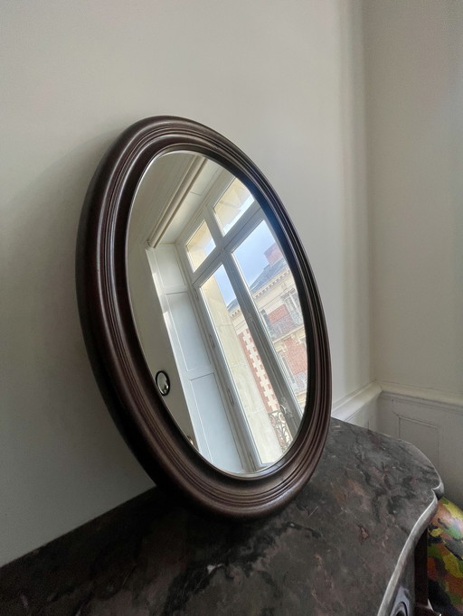 Vintage ovale spiegel gemaakt in Frankrijk