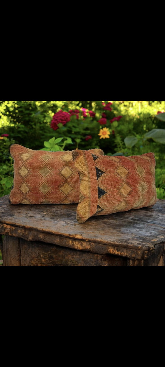 Image 1 of Ensemble de coussins Kelim, coussin décoratif berbère
