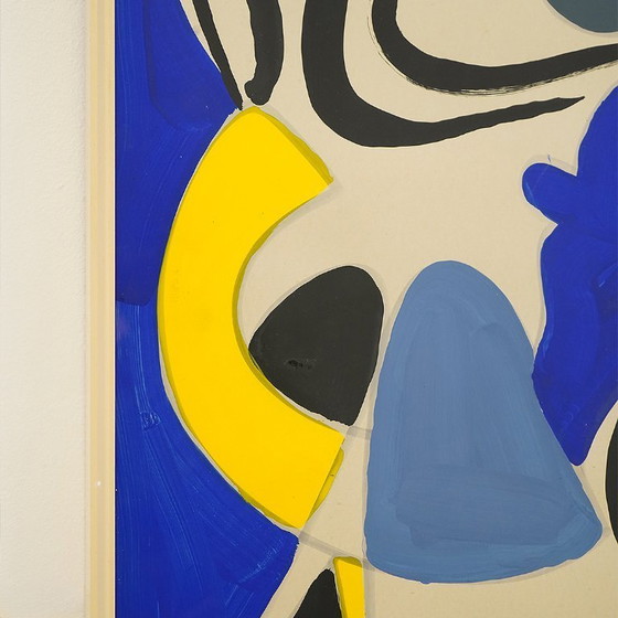 Image 1 of Aldo Gentilini, tempera su cartone, anni '70