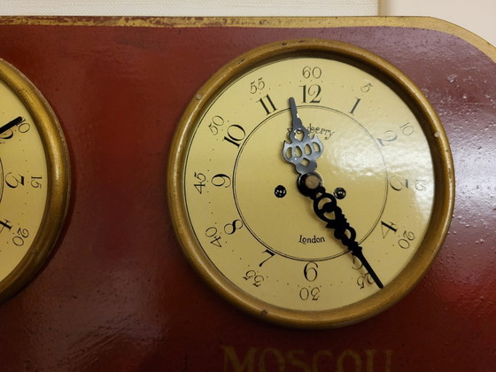 Image 1 of Imagen de reloj de avión de madera de Country Corner