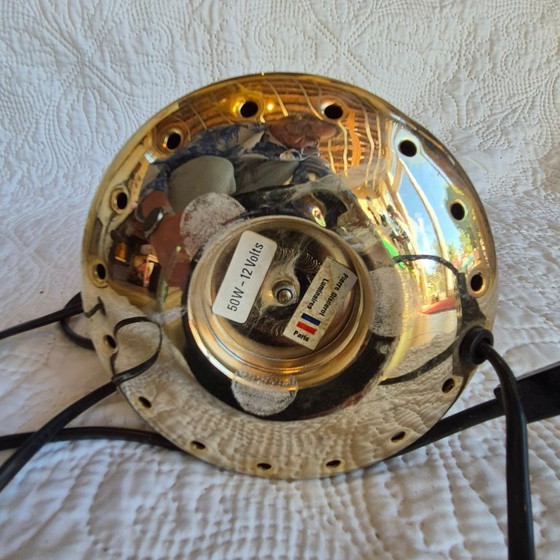 Paire de lampes spots orientables en métal doré – Pierre Disderot Luminaires, Paris – Metal (photo 11 of 20)