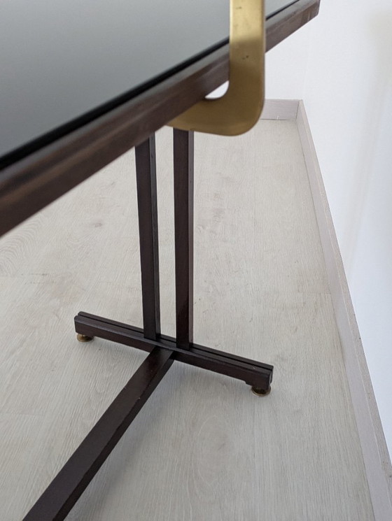 Image 1 of Dassi - Vittorio Dassi - Service table - Crystal, Wood, Brass - Dressing table with mirror