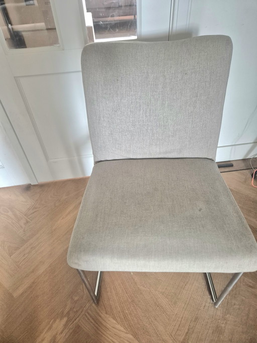 6 HARVINK stoelen ( 3 grijs; 3 rood)