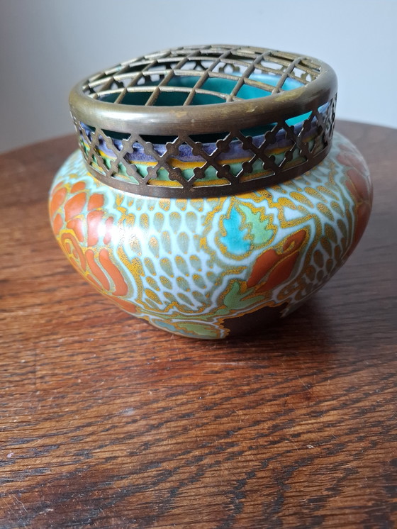 Image 1 of Plateelfabriek Zuid-Holland, decoro fresa a rosa Rio, perfette condizioni!