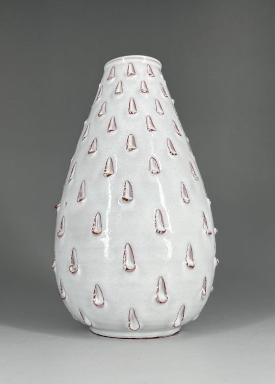 Image 1 of Vase aus Hallstatt-Keramik (gestempelt „Hallstatt Austria“) – Gudrun Baudisch-Wittke zugeschrieben – 1950er Jahre