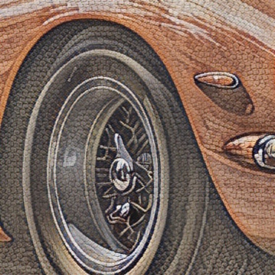 Image 1 of The Holy Grail of Maranello - 2022 - Luciano Vittori - Heritage Fresco Style - Hahnemuehle on Dibond - 100 x 75 cm