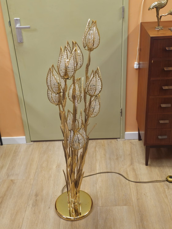 Vintage PALWA Tulip Floor Lamp Table Lamp Brass – Floor lights, Metal (photo 2 of 15)