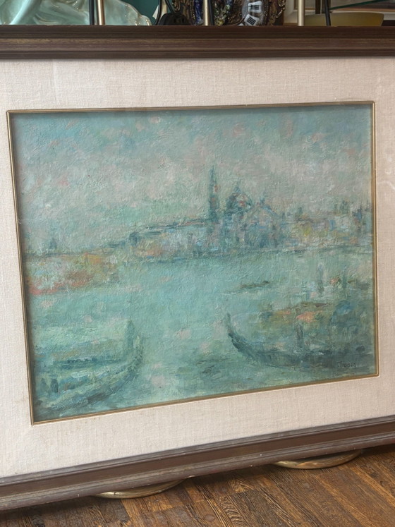 Oil Painting on Wood Panel of Venice by Traversa, 1970s – Paintings & Drawings (photo 9 of 10)