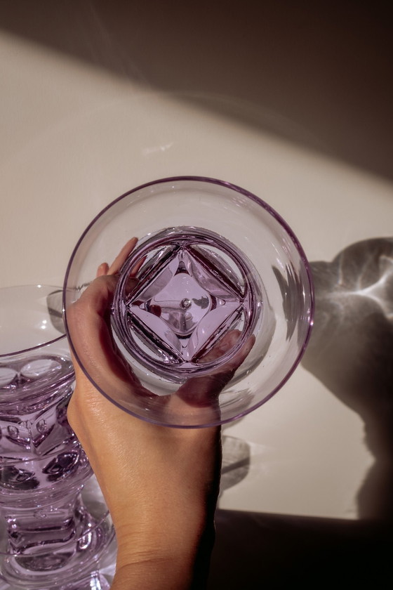 Image 1 of Set of 6 purple Italian coupes/bowls