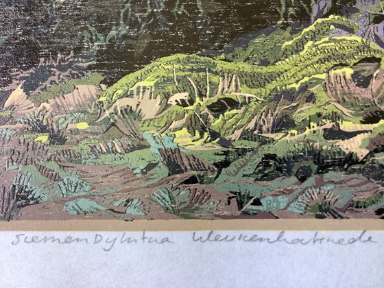 Estampe en couleurs de Siemens Dijkstra – Lithographies et sérigraphies, Wood (photo 6 of 14)