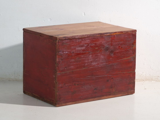 Baule policromo antico in legno di pino – Cina, circa 1900 – Armadi contenitori (photo 21 of 25)